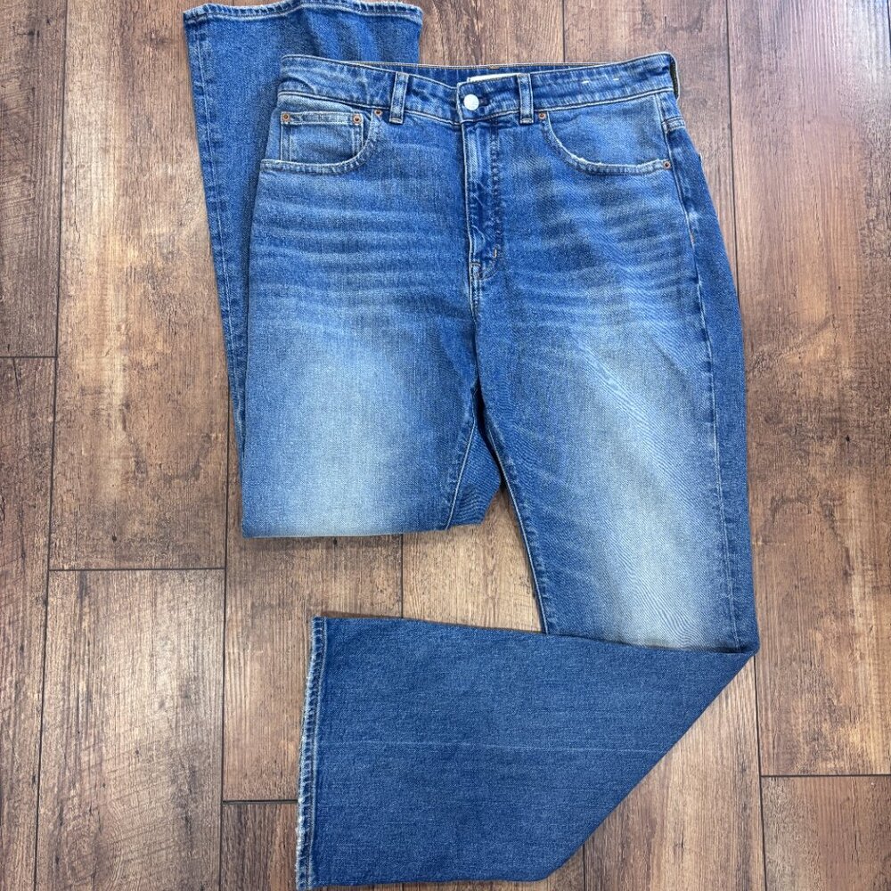 Madewell The Curvy Vintage Flare Jeans High Rise Medium Bouvier Wash Stretch 30 - Picture 3 of 12